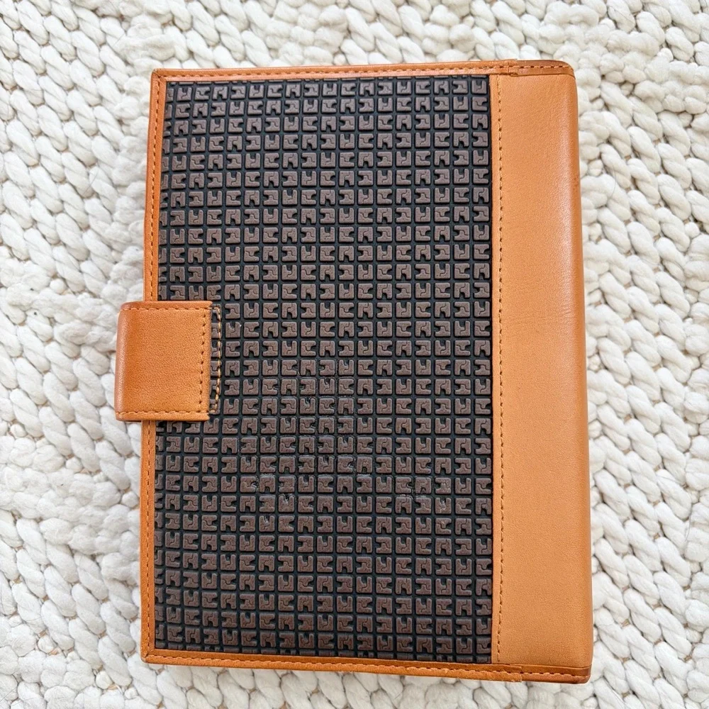 Vintage TED LAPIDUS Designer Genuine Leather Organizer Planner NEW NWOT